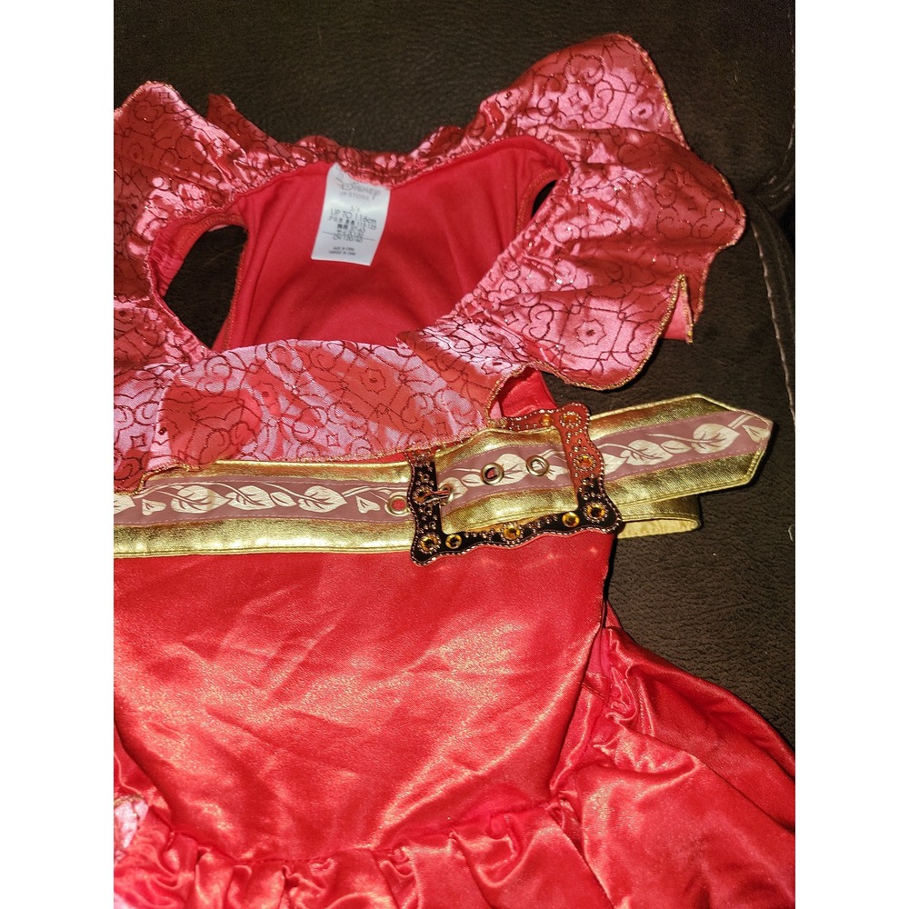Disney store Elena of avalor Halloween dress up costume‎ dress and belt size 5 6 - Picture 2 of 3